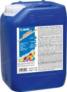Добавка латексная для улучшения цементных клеев Mapei ADMIX I,  4,5 кг (0971204)