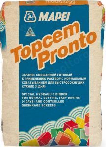 Смесь самовыравнивающаяся Mapei Topcem pronto, 25 кг