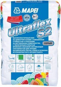 Клей цементный Mapei Ultraflex S2 серый, 25 кг