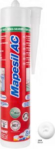 Герметик силиконовый Mapei Mapesil AC, 100 (белый), 310 мл