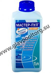 МАСТЕР-ПУЛ  жидкое средство 4 в 1 флакон 1л  (упаковка 14 шт.)