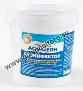 Медленный стабилизированный хлор комплексного действия в таблетках 200 гр. Aqualeon, 1 кг (DK1T)