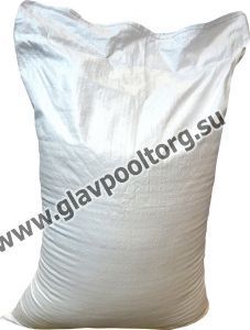 Песок кварцевый белый дробленый фракция 0,4-0,8 мм (мешок 25 кг)