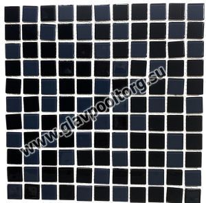 Мозаика стеклянная AquaViva Сristall Black/Gray