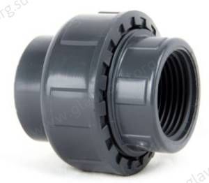 Муфта разборная ПВХ 20х1/2" ВР PN16 COMER (UN82020B) Муфта разборная ПВХ 20х1/2" ВР PN16 COMER (UN82020B)