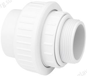 Муфта разборная ПВХ 50х2" НР Peraqua, белый (71976)