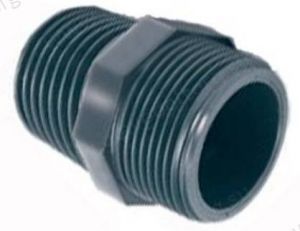 Ниппель двойной ПВХ 3/8“ НР PN16 COMER (NI610160) Ниппель двойной ПВХ 3/8“ НР PN16 COMER (NI610160)