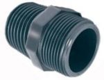 Ниппель двойной ПВХ   3/8“ НР PN16 COMER (NI610160)