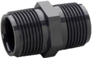 Ниппель ПВХ двойной 2″ НР PN16 Comer (NI610630PVC)