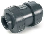 Обратный клапан ПВХ  40 мм PN16 COMER Viton (CVD30040)