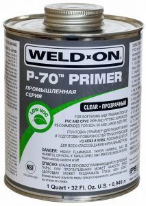 Очиститель для труб НПВХ/ХПВХ Weld-On P-70 Primer, 946 мл