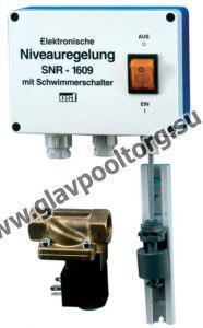Блок управления доливом для скиммерного бассейна OSF SNR-1609, с электромагнитным клапаном 1/2” 230В и 5 м кабеля  (313.006.0060)