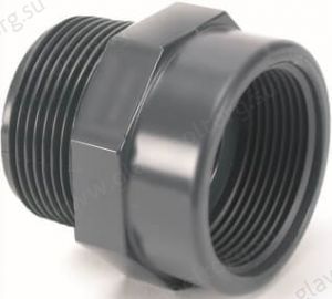 Ниппель ПВХ переходной 1″ НРх3/4″ ВР PN16 Comer (RE61032CPVC)