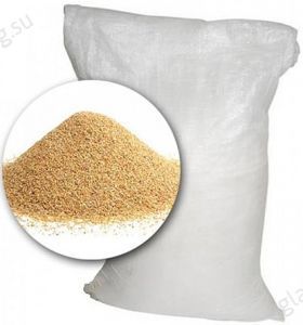 Песок кварцевый желтый окатанный фракция 2,0-5,0 мм (1 кг)