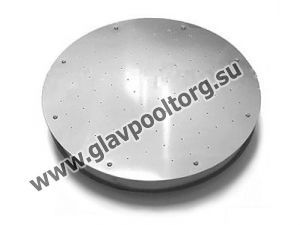 Плато аэромассажное круглое под плитку Акватехника D=500 мм из нержавеющей стали AISI-304 (АТ 02.33)