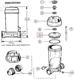 Подкрышечник для хлоратора Hayward CL0220 (CLX0200B)