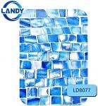 ПВХ пленка для бассейна Poolline Landy LD8077 синяя (размытая мозаика) 25х1,83 м (LD8077)