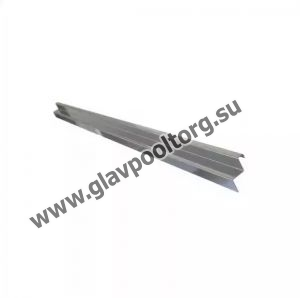 Профиль для переливной решетки Xenozone, нержавеющая сталь AISI-304 (1 м)