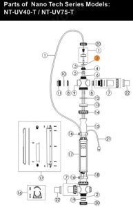 Прокладка-кольцо патрона УФ лампы установки ультрафиолетовой Emaux (111040015/02021111)