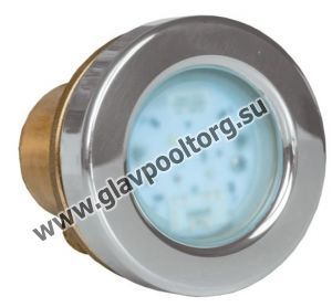 Прожектор светодиодный 11 Вт Hugo Lahme Power Led 3.0, 72 мм, белого свечения, под плитку, бронза / нержавеющая сталь AISI-316 (4.40500421)