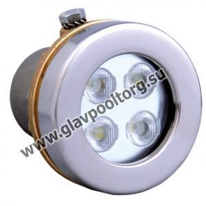 Прожектор светодиодный 4x3 Вт Hugo Lahme Power-LED из бронзы, кабель 5 м (4320201)