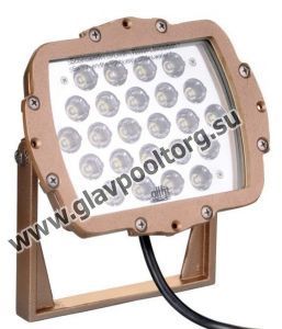 Прожектор светодиодный 24x3 Вт белого свечения Hugo Lahme Power-LED, бронза (4770150)