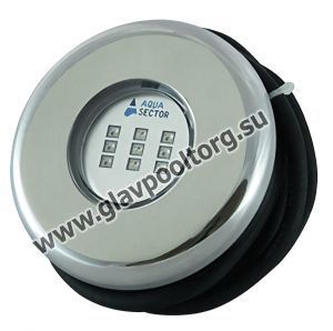 Прожектор из нержавеющей стали AISI-316 Аквасектор, 10 Вт, RGB (АС 10.500/L)