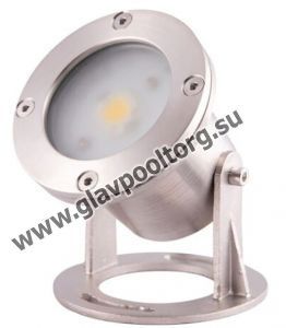 Прожектор для фонтана  7 Вт AquaViva LED светодиодный белого свечения, нержавеющая сталь