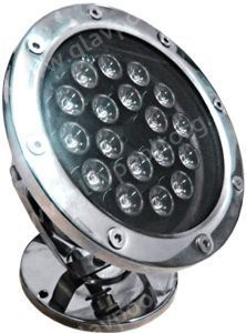 Прожектор для фонтана 18 Вт AquaViva LED светодиодный RGB, нержавеющая сталь (AV-S18M)