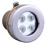 Прожектор светодиодный 4x3 Вт белого свечения Hugo Lahme Midi-LED из бронзы (4320000)