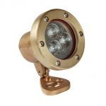 Прожектор светодиодный 3x2 Вт янтарного свечения Hugo Lahme Power-LED для подсветки фонтанов, бронза (4307050)