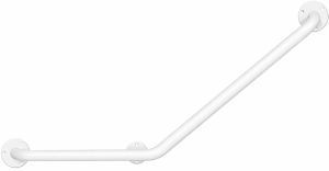 Поручень для инвалидов для туалета Г-образный 978х480 мм Инвапром правый, белый (ПУ-02.01.400.600.140)