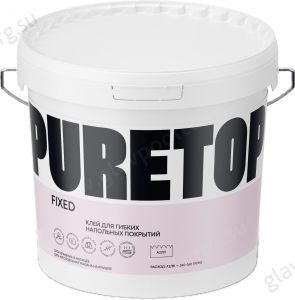 Клей для гибких напольных покрытий, впитывающих оснований Puretop Fixed, 3 кг Клей для гибких напольных покрытий, впитывающих оснований Puretop Fixed, 3 кг