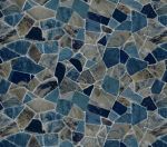 ПВХ пленка для бассейна Viras Dark Blue Stone (темно-синие камни) 25х1,65 м