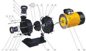 Рабочее колесо для насосов Glong Electric BTP-3000, BTP-3000B, FCP3000A (BTP3000-20)