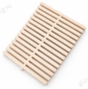 Переливная решетка для бассейна REWO 245х14х30 брашированное гуатамбу (желтое дерево) (RW245BYY30)