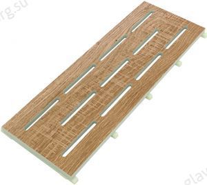 Переливная решетка жесткая Serapool Natural Wood 300х650х25 мм (NW3065GM)