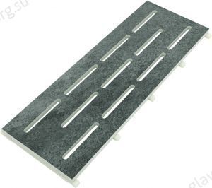 Переливная решетка жесткая Serapool Pool Garden Anthracite 250х650х25 мм (PGA2565GM)