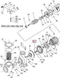 Уплотнительное кольцо корпуса насоса Bombas PSH FDN (4051510R)