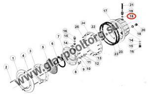 Уплотнение сальника гофрошланга для светильника IML В-032/039 (B-031-18)