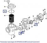 Резиновые прокладки насоса Kripsol KA, полный комплект (RPUM3116.08R)