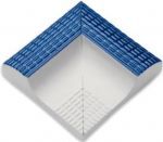 Плитка бордюрная угловая с поручнем Serapool Petit Carre 125х125 мм, кобальт (41207) Плитка бордюрная угловая с поручнем Serapool Petit Carre 125х125 мм, кобальт (41207)