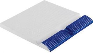 Плитка бордюрная с поручнем и сливом Serapool Petit Carre 250х250 мм, кобальт (17217)