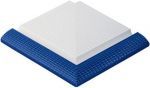 Плитка бордюрная угловая с поручнем Serapool Petit Carre 250х250 мм, кобальт/белый (47227) Плитка бордюрная угловая с поручнем Serapool Petit Carre 250х250 мм, кобальт/белый (47227)