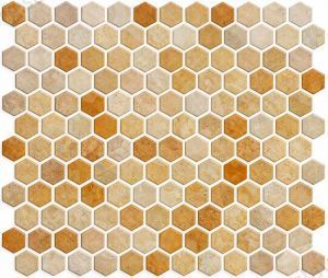 Мозаика фарфоровая Serapool Versicolor 300х300 мм, бежевый (HG0147)