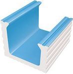 Переливной водоотводный канал Serapool 200x250 мм, голубой (K701)