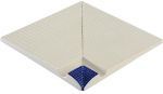 Плитка бордюрная угловая с поручнем Serapool Petit Carre 250х250 мм, кобальт/белый (106-2007IK) Плитка бордюрная угловая с поручнем Serapool Petit Carre 250х250 мм, кобальт/белый (106-2007IK)