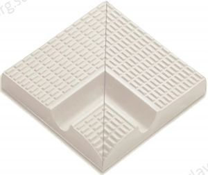 Плитка бордюрная угловая с поручнем Serapool Petit Carre без глазури, 125х125 мм (30200)