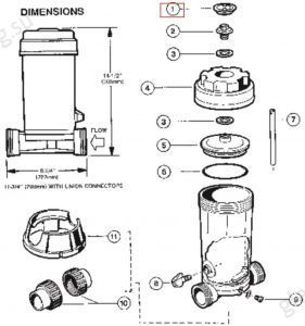 Шайба крышки для хлоратора Hayward CL0220 (CLX0200E)