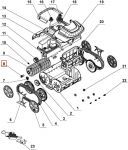 Шестерня роликовая для робота пылесоса Wybotics WY200